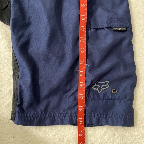 Fox Racing Shorts Mens Padded Navy Blue Cycling Dirt Bike MTB 11 Inch Sz S - Picture 11 of 12