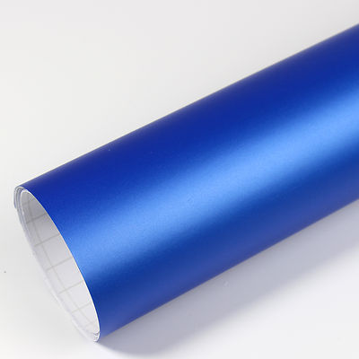 7 /m² Premium Autofolie Blau Matt Metallic Luftkanäle Car Wrapping Folie 3D