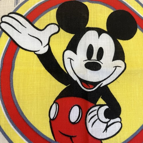 Vtg Disney Mickey Mouse LTD Est 1928 Bandana Scarf Stars Stripes Patriotic USA - Picture 16 of 16