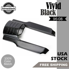 Vivid Black 7" Rear Fender Extension Filler Stretched For Harley 1996-2008