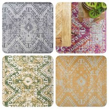 Moroccan Rugs for Living Room Large Grey Pink Green Contemporary Carpet Mats New