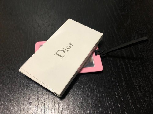 Christian Dior Mirror w/Strap Logo Black x Multi w/Box Novelty Limited RARE - Picture 2 of 2