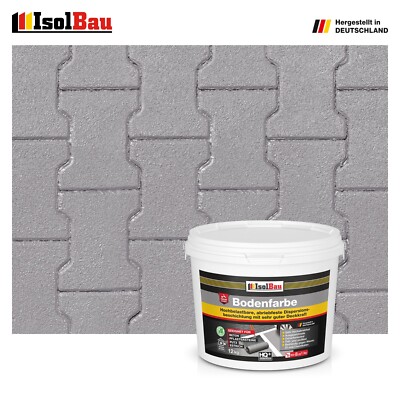 Bodenfarbe Betonfarbe Betongrau 12 kg Bodenbeschichtung Fußbodenfarbe RAL Farbe