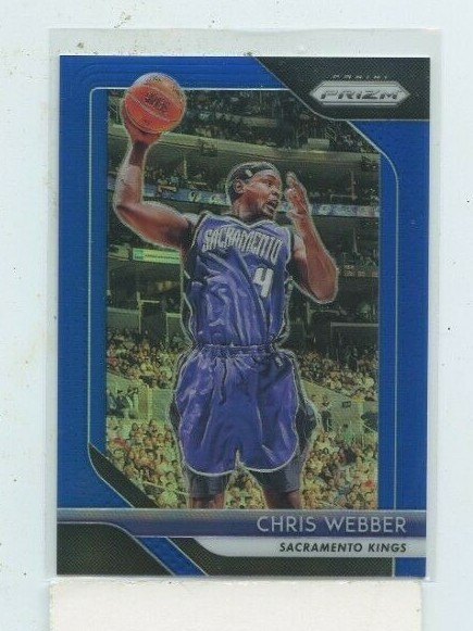 CHRIS WEBBER 2018-19 Panini Prizm Blue Prizm Parallel #D /199 Kings #165 HOF