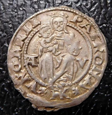 HUNGARY / II.LAJOS - LUDOVICUS II. / SILVER DENAR / 1526 A-V/HK