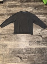 IZOD CREW NECK SWEATER Men's Size XL Medium Gray Soft VGUC