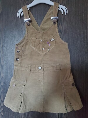MEXX-Cord-Latzkleid gerippt Gr. 116,  gebraucht