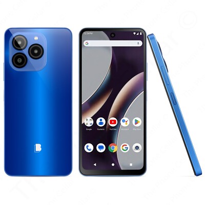 BLU G54 G1090 Unlocked 6.6'' IPS HD 128GB 50MP GPS Dual SIM Standby 5000mAh Blue