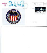 USA SPACE COVER 1972 KENNEDY SPACE CENTER  APOLLO 16   (A2/43)