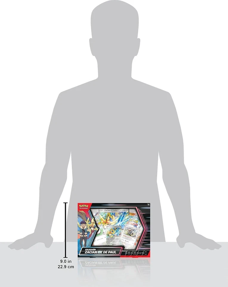 Pokémon JCC Pokémon Zacian ex de Paul Collection (3 Holographic Cards, 1 Oversiz - Imagen 2 de 4