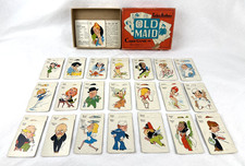 Vintage Parker Brothers OLD MAID Game COMPLETE w/ Box Instructions, Free Ship