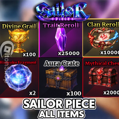 #ad Sailor Piece ALL ITEMS MATERIALS WEAPONS CRATES REROLL FAST $0.99