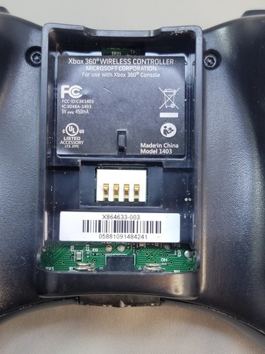 Official Microsoft Xbox 360 Black Wireless Controller Genuine Original OEM - Picture 5 of 5