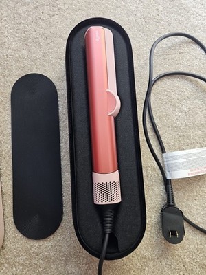 Dyson Pink Hair Straightener Flat Iron with Case and Power Adapter