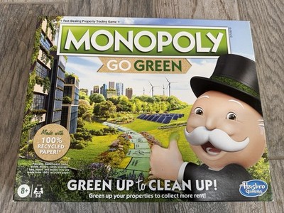 Hasbro Monopoly Go Green Edition Board Game