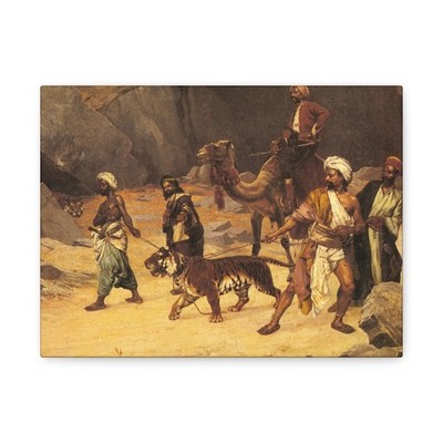 Rudolf Ernst (1854-1932) The Tiger Hunt 1896 - Canvas Wall Art
