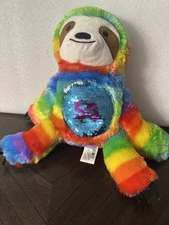 Rainbow 50 Sloth Plush by Fun Express-10" READ DETAILS