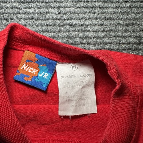Blue's Clues Basketball Nickelodeon Size 5T Vintage Y2K 2003 Kids Red Tshirt - Picture 6 of 7