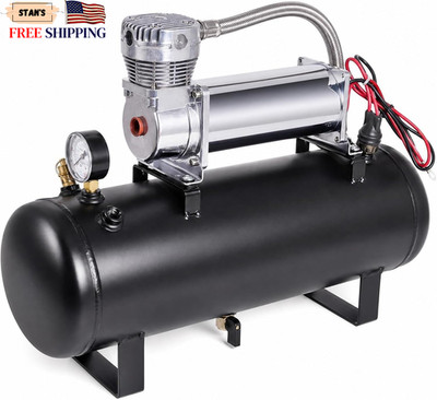 200PSI Heavy Duty Air Suspension on Board Air Compressor with 2 Gallon Tank NEW