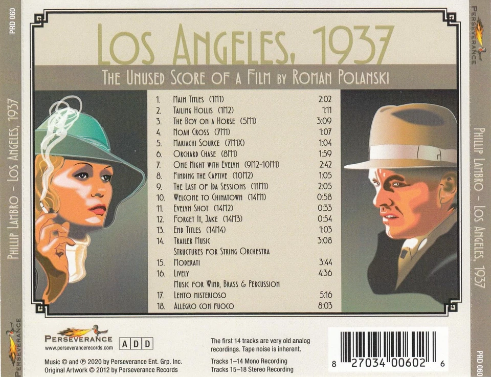 Phillip Lambro – Los Angeles, 1937 (Rejected Chinatown Score) (CD) - Bild 2 von 2