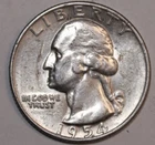 1954-D Washington Silver Quarter - AU - #0661EA