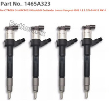 4�Fuel Injectors For Mitsubishi Lancer Outlander 1.8 2.2 DI-D 4N13 4N14 1465A323