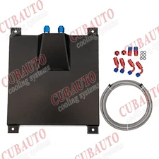 10 Gallon Aluminum Fuel Cell Gas Tank & Cap & Level Sender+Nylon Fuel Line Kits