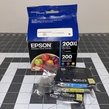 Epson 200XL Black 200 Cyan Black XL Yellow Ink Cartridges Genuine