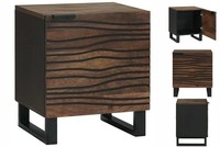 Nachttisch 40X33,5X46 Cm - Aus Massivem Mangoholz