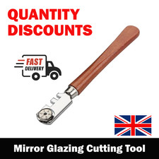 Glass Cutter 6 Wheel Top Quality Mirror Tile Windows Glass Cutter Wooden Handle