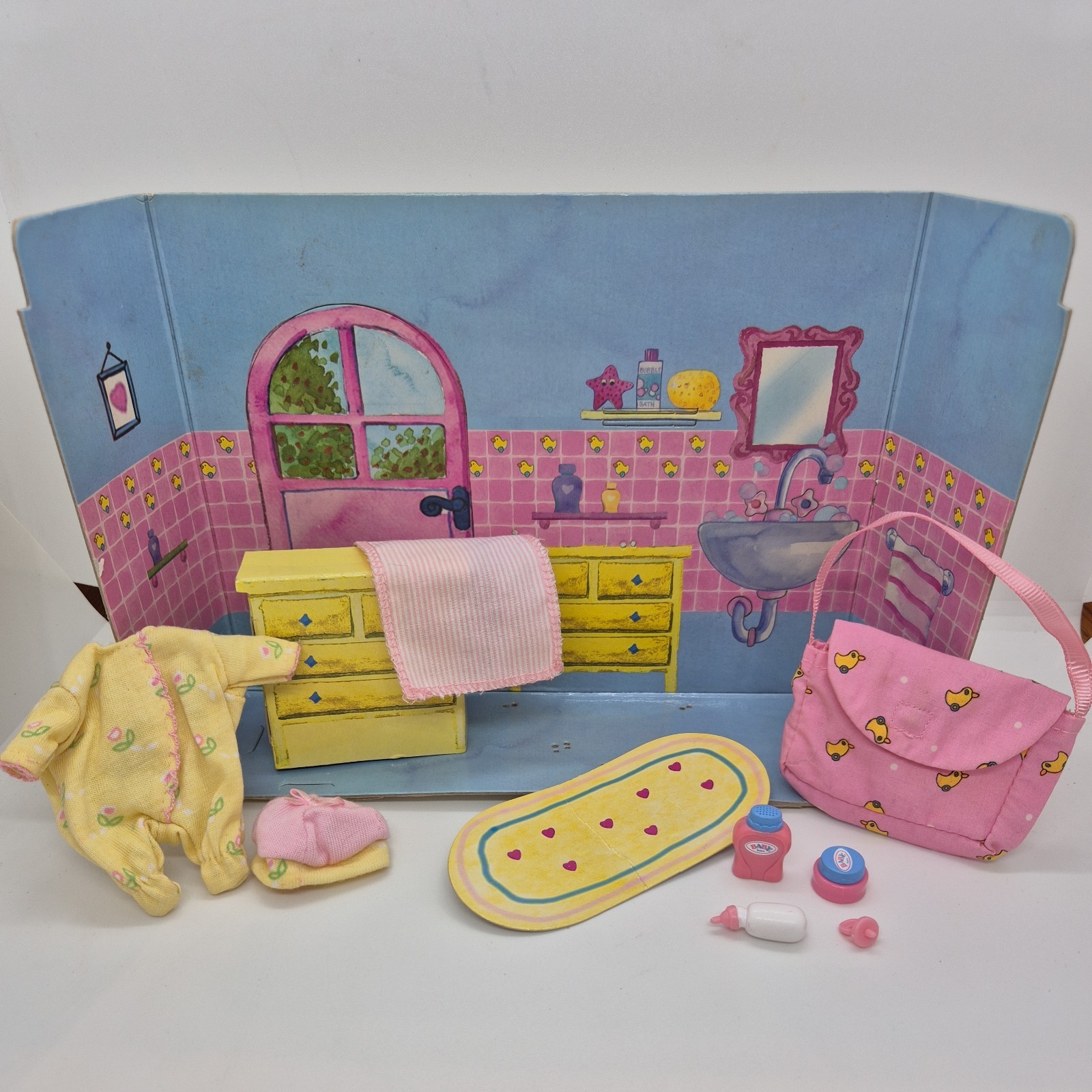 Zapf Creation Baby Born Miniworld Changing Bag Set Room Box Mini World