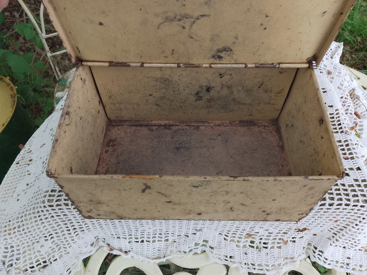 Vintage Metal Shoe Shine Box Circa 1940's - 50's | eBay UK