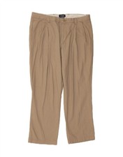 CHAPS Mens Pegged Chino Trousers W36 L29 Beige Cotton CS06