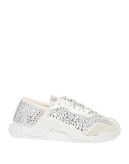 RRP€525 DOLCE & GABBANA Kids Sneakers EU29 UK8.5 US9 Contrast Leather Rhinestone