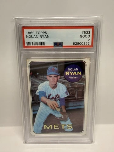 1969 Topps #533 Nolan Ryan PSA 2