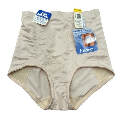 NWT Flexees Instant Slimmer Hi Waist Control Panty Girdle Style 6854 Large 29-30