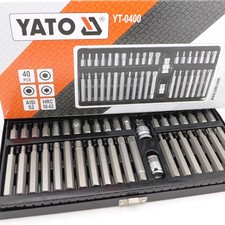 YATO Torx Sechskant Vielzahn HEX Spline Steckschl&uuml;ssel Satz S2 40tlg. YT-0400