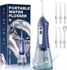 Water Picks for Teeth Cleaning and flossing, 5 Modes Rechargeable Blue