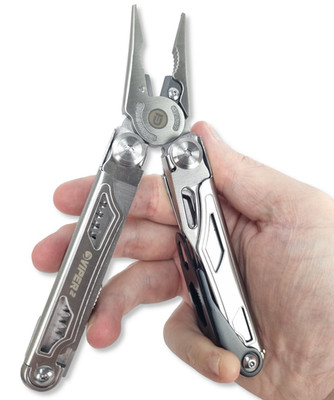 Multitool im Leatherman Wave Style? Ja, Ultima-Tool Viper² + Zubehör + 2 Holster