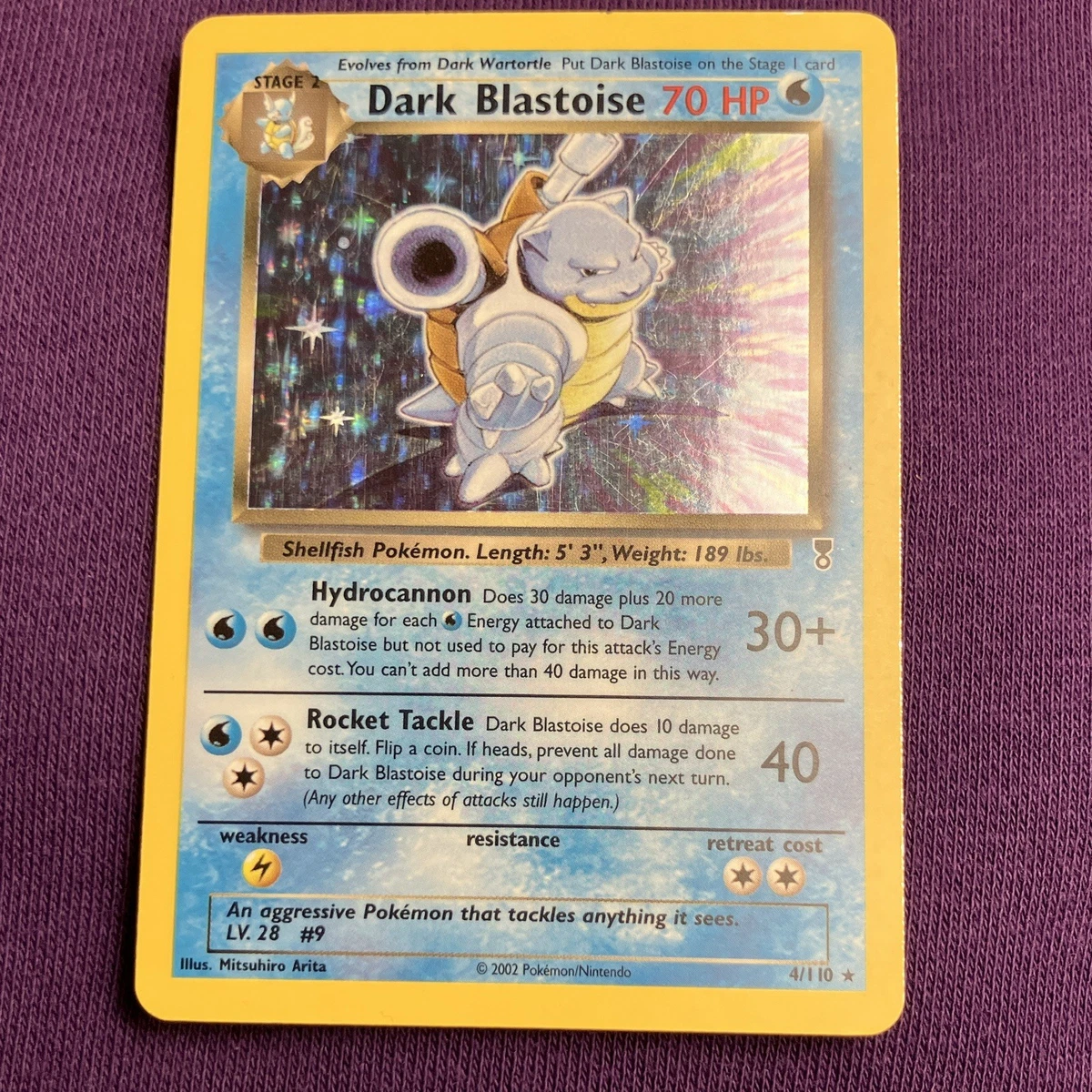 25+ Darkness Blastoise Pokémon TCG Individual Collectible Card