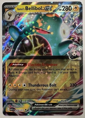2026 Pokemon Lono's Bellibolt EX Full Art Holo 70/217 Ascended Heroes