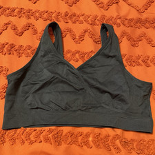 Women s Black Seamless Wireless Nursing Brale...