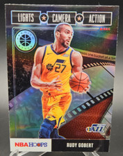 2019-20 Rudy Gobert NBA Hoops Premium Stock- Lights Camera Action SILVER Holo 21