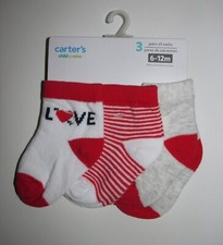 Infants CUTE Socks 3 PAIR SET Size 6-12 Months - BRAND NEW W TAGS