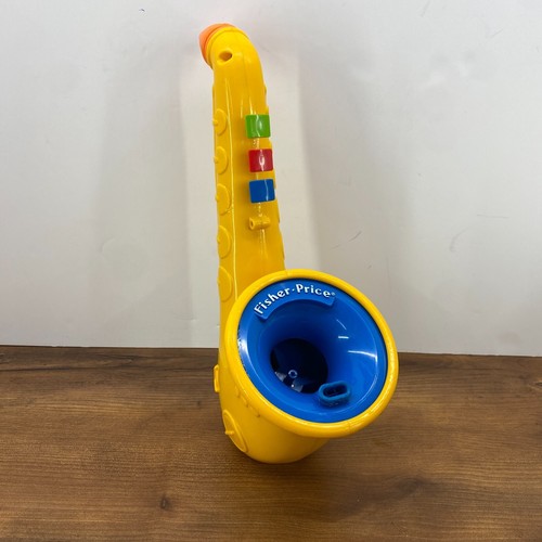Vintage 1989 Fisher Price Bubble Blowing Saxophone Horn Tested and