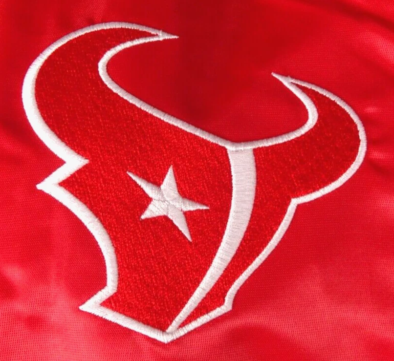 Houston Texans NFL Starter Men's Full-Snap Bomber Jacket - Image 2 of 4