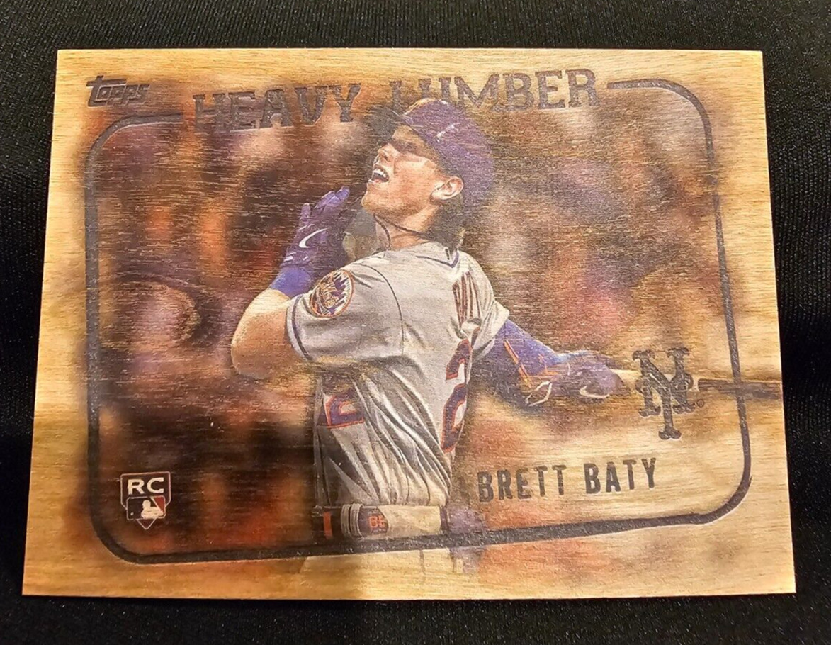 2023 Topps Update Brett Baty Heavy Lumber SSP RC Rookie #HL-55 New York Mets