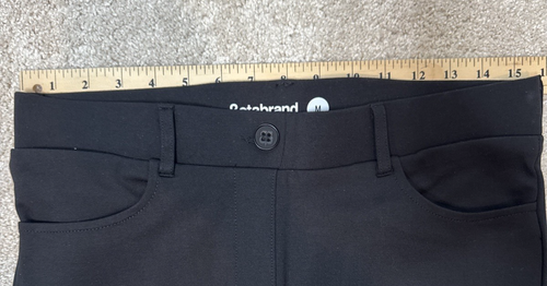 NEW Betabrand Black 7-Pocket Straight Leg Yoga Pants MEDIUM DRESS PANT YOGA - Picture 7 of 13