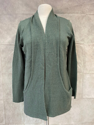Jason Maxwell Women s Green Open Front Cardigan Size M