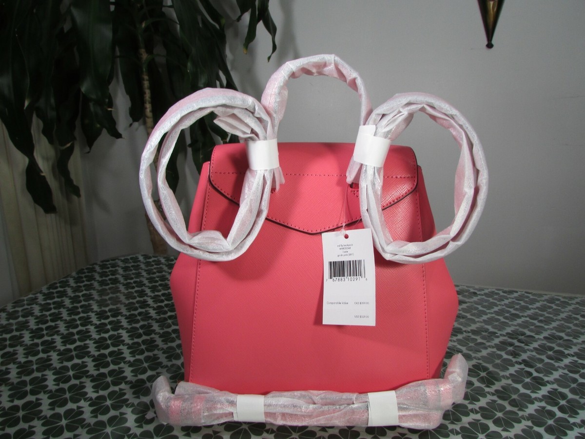kate spade Lizzie Pink Saffiano Leather Medium Backpack NWT Kate Spade Saffiano Leather Lizzie Medium Flap Backpack  main image 2
